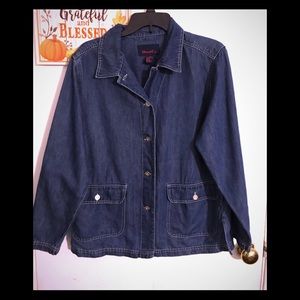 Denim & Co. Dark Blue Jacket